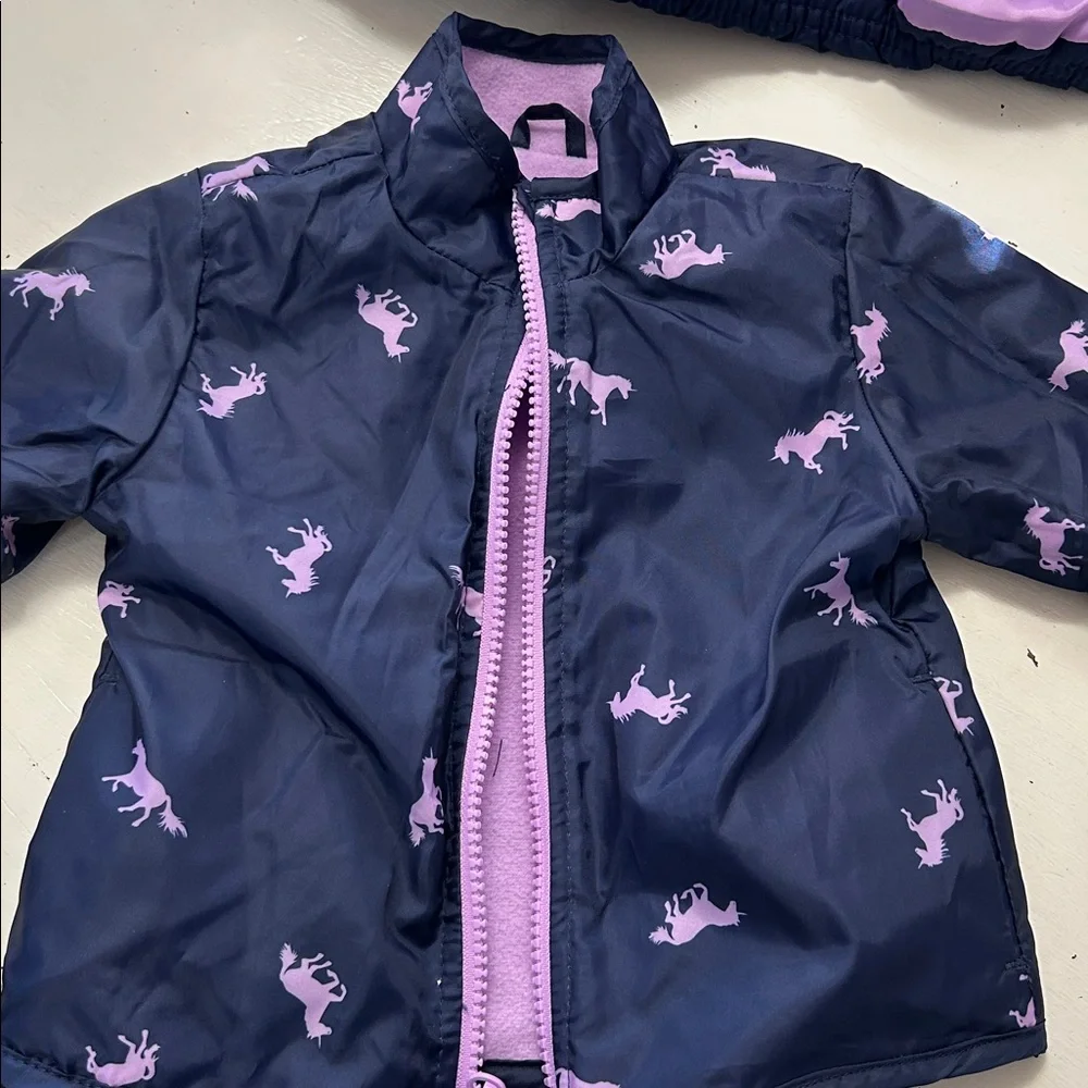 Oshkosh four in one baby girl, hooded coat size 12 months